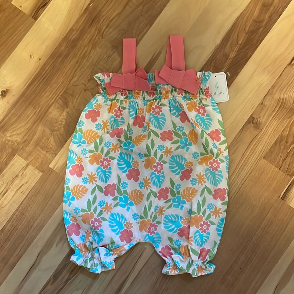 Lullaby Tropical Flowers One Piece Romper